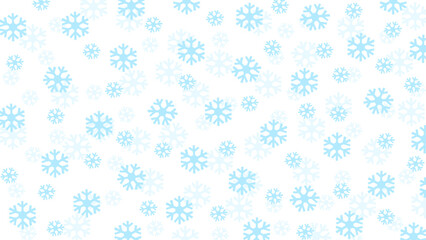 Blue and white seamless background with snowflakes