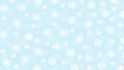 Blue seamless background with snowflakes