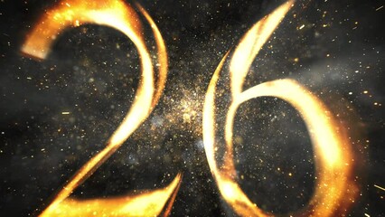 Happy New Year 2024. 30 Seconds Countdown. 4K.