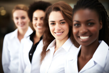 Fototapeta premium Empowered Multiracial Youth The Future-Ready Workforce of a Diverse Generation. created with Generative AI