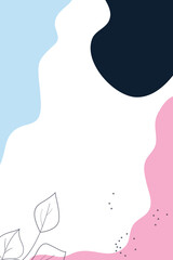 illustration of an background poster desain with flowers