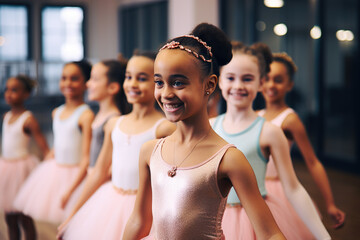 Diverse Dreams Unveiled Little Dancers Embrace Ballet, Guided by Passionate Teachers in Holistic...