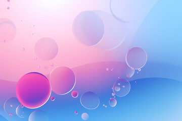 abstract background with colored waves and bubbles
