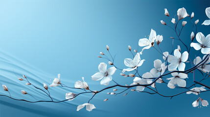 blue floral background,flower, floral, pattern, vector, illustration, design, nature, spring, art, tree, blossom, flowers, decoration, leaf, branch, wallpaper, plant, seamless, card, butterfly, cherry