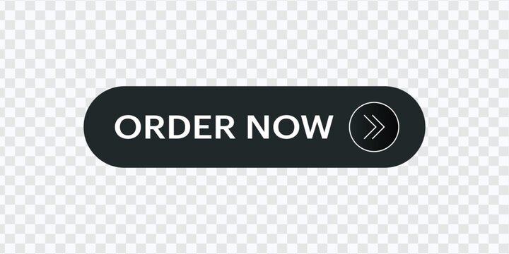 Order Now text web button set. Modern and stylish design for online shopping websites and e-commerce. Vector illustration.