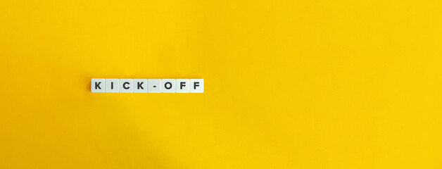 Kick-off Word and Banner with Copy Space.