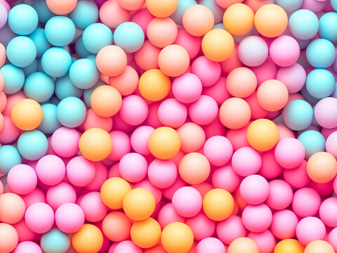 many colorful balls for background © mansum008