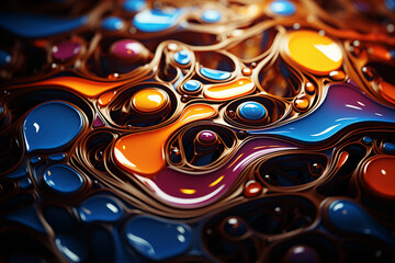 An artistic capture of water ripples in abstract patterns, resembling a canvas of flowing circles .
