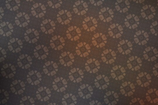 Textile cloth brown and black with embossed geometric pattern