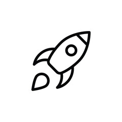 Mission icon isolate white background vector stock illustration.