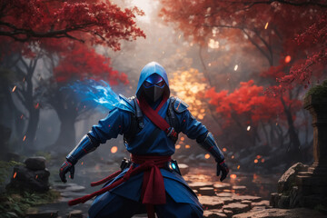 Obraz premium person with a sword