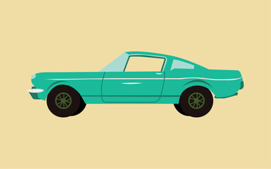 Retro car illustration
