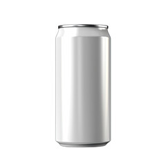 Slim Aluminum Can Mockup Isolated on Transparent or White Background, PNG