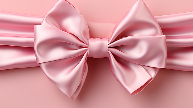 pink ribbon bow HD 8K wallpaper Stock Photographic Image 