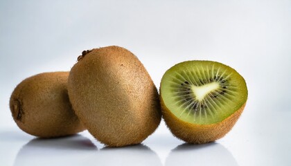 kiwi fruit on a white background
