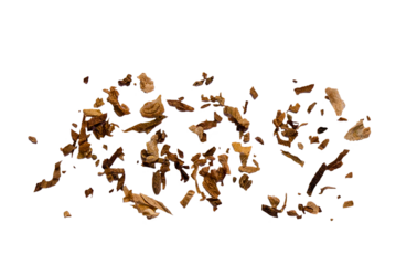 Dry tobacco PNG, isolated on a transparent background.