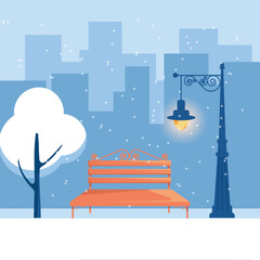 Fototapeta na wymiar Illustration of winter new year