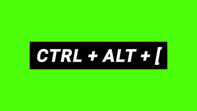 shortcut ctrl + alt + [  sortcut shortcut key speeds up the work of the text sortcut animation