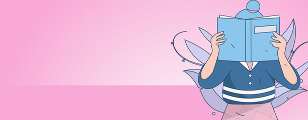 Education learning people flat vector concept hand drawn illustration
