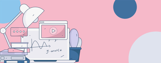 Education learning people flat vector concept hand drawn illustration
