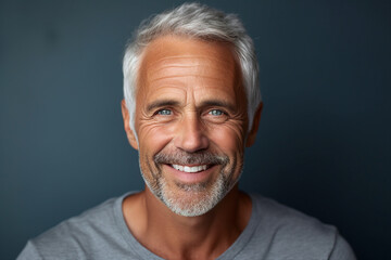 Obraz premium AI generated photo of handsome attractive man with toothy smile and white veneers