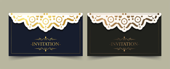 luxury invitation background style ornamental pattern