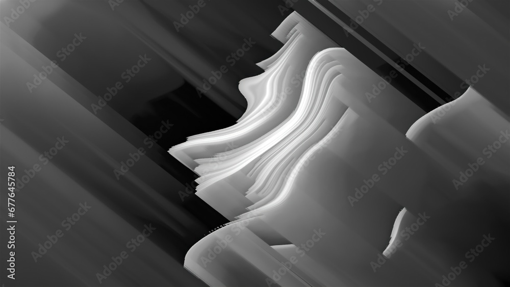 Poster abstract gray noise. computer generated 3d render