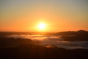 Sea of clouds in early morning