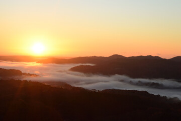 Sea of clouds in early morning