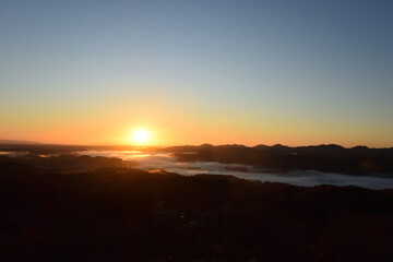 Sea of clouds in early morning