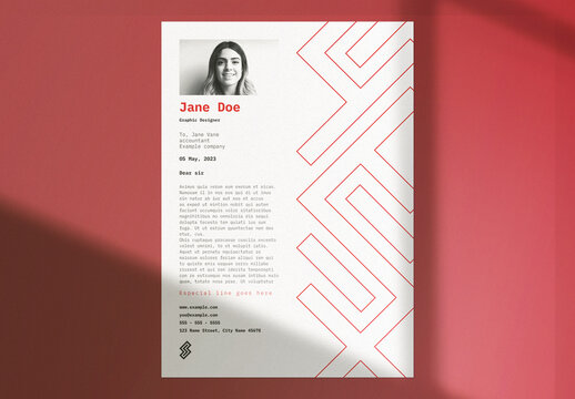 Colorful and Geometric Business Letterhead Layout