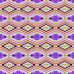 Ethnic seamless pattern. Patchwork texture. Weaving. Traditional ornament. Tribal pattern. Folk motif. Can be used for wallpaper, textile, wrapping, web page background.