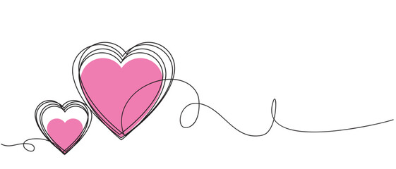 valentine line art vector heart eps 10