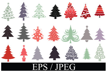 Christmas set of design elements vector 