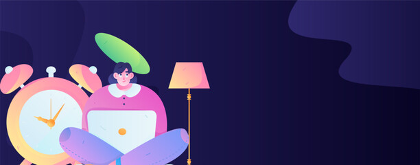 Education learning people flat vector concept hand drawn illustration
