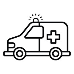 Ambulance icon design, illustration design