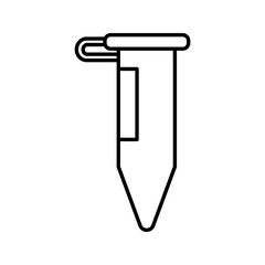 microcentrifuge tube icon vector