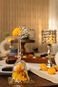 Diwali and New Year Decoration ideas with food and flowers