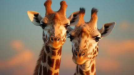 Foto op Canvas giraffe at the zoo HD 8K wallpaper Stock Photographic Image  © AA