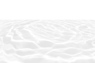 Defocus blurred transparent white colored clear calm water surface texture with splashes...