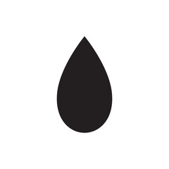 水のアイコン　涙　雫　汗　モノクロ　素材　イラスト
