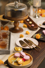 Diwali and New Year Decoration ideas with food and flowers