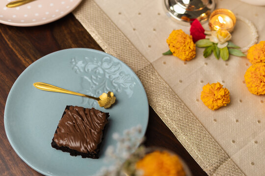 Diwali and New Year Decoration ideas with food and flowers
