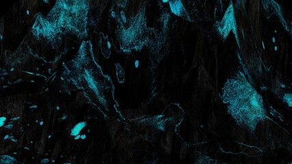 3D Abstract Blue Neon light background 