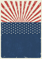 USA flag layout poster colorful © DGIM studio