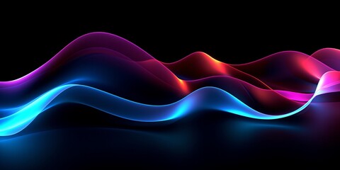 Abstract neon neon lines background.