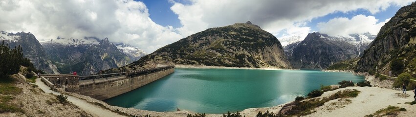 Guttannen Switzerland, near Gelmersee Hiking Trail Summit