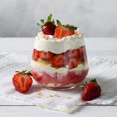 yogurt with strawberries