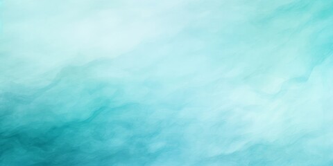 Watercolor paint background by soft pastel tone blue green with liquid fluid texture for background, banner, Generative AI - obrazy, fototapety, plakaty