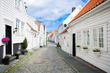 Wooden Old Town in Stavanger, Norway
